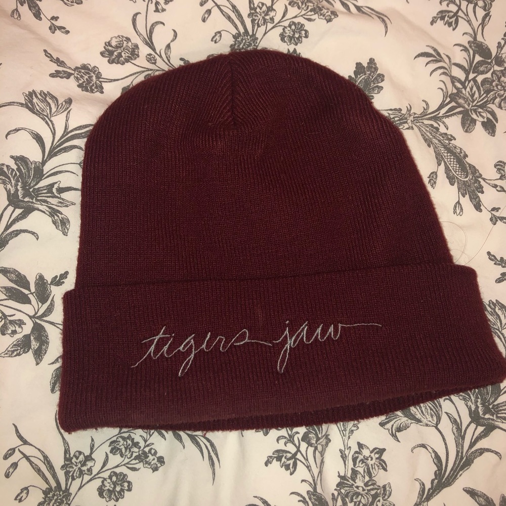 Tigers Jaw Maroon Beanie